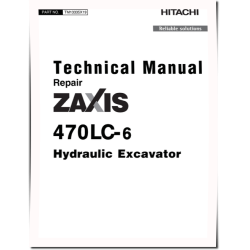 Zaxis 470LC-6 (PIN from HCMJAG60_ _0060001) Crawler Excavators Operation and Test Manual (TM13335X19)