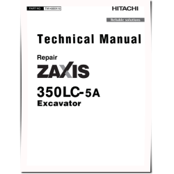 Zaxis 350LC-5A (PIN from 1F9DDKG1_ _D070001) Crawler Excavators Repair Manual (TM14380X19)
