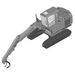 Zaxis 210F-FE-6N (PIN from 1FFDC573_ _F212001) Forestry Excavators Operation and Test Manual (TM14178X19)