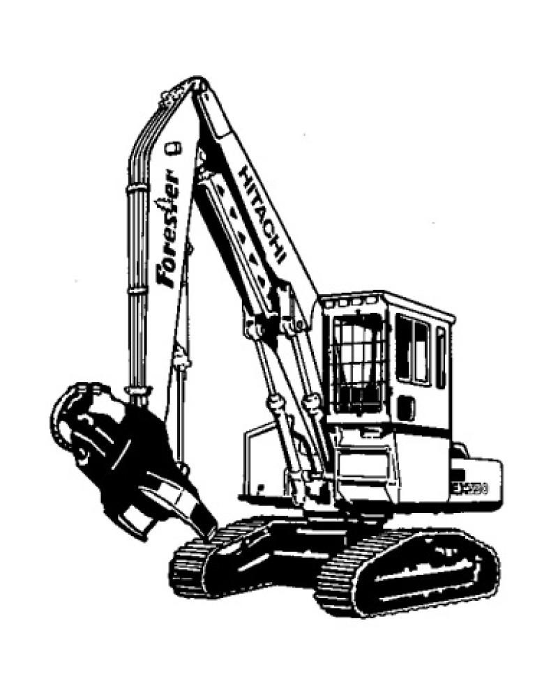 Hitachi EX330LC-5 and EX370-5 Foresters (SN. from 022001) Workshop Manual Supplement (TM1913)