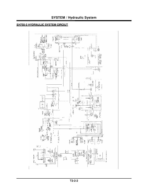 Hitachi EH750-3 Rigid Dump Truck set of Service Manuals