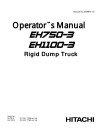 Hitachi EH750-3 Rigid Dump Truck set of Service Manuals
