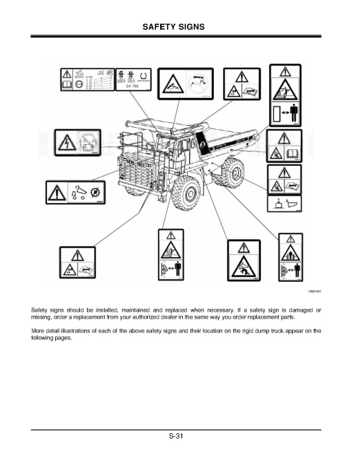Hitachi EH750-3 Rigid Dump Truck set of Service Manuals