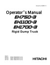 Hitachi EH750-3 Rigid Dump Truck set of Service Manuals