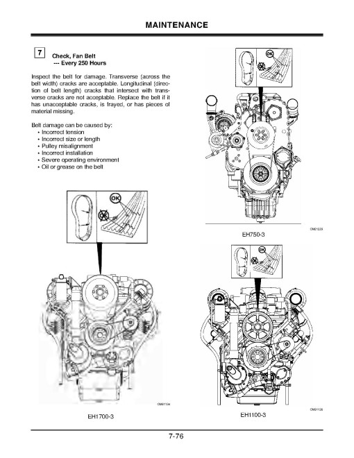 Hitachi EH750-3 Rigid Dump Truck set of Service Manuals