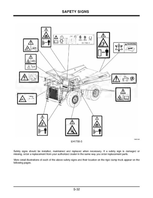 Hitachi EH750-3 Rigid Dump Truck set of Service Manuals