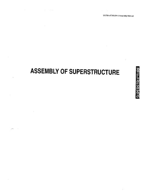 Hitachi EX750-5 and EX800H-5 Crawler Excavator set of Service Manuals