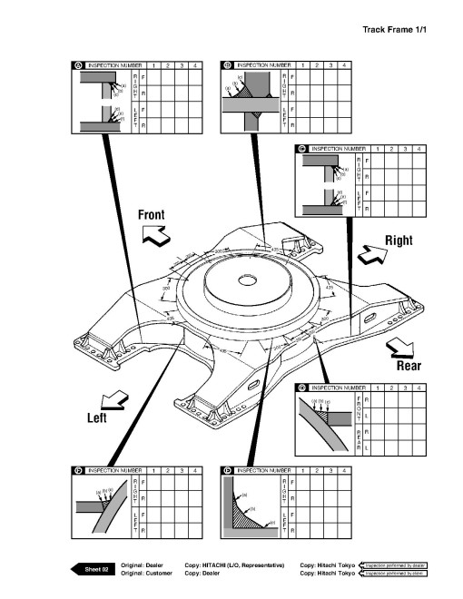 Hitachi EX750-5 and EX800H-5 Crawler Excavator set of Service Manuals
