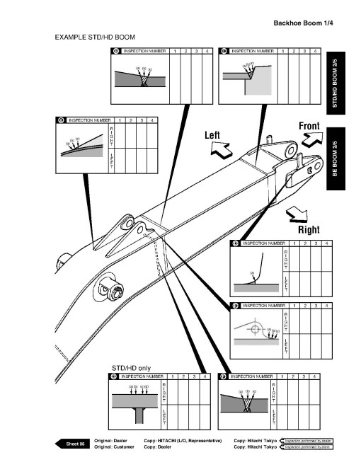 Hitachi EX750-5 and EX800H-5 Crawler Excavator set of Service Manuals