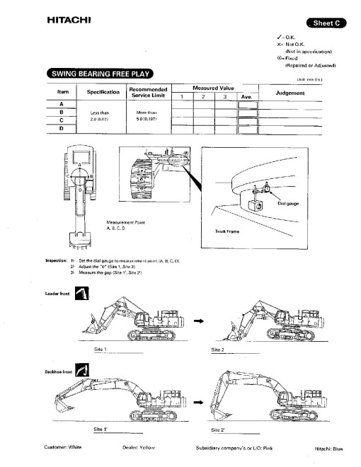 Hitachi EX750-5 and EX800H-5 Crawler Excavator set of Service Manuals