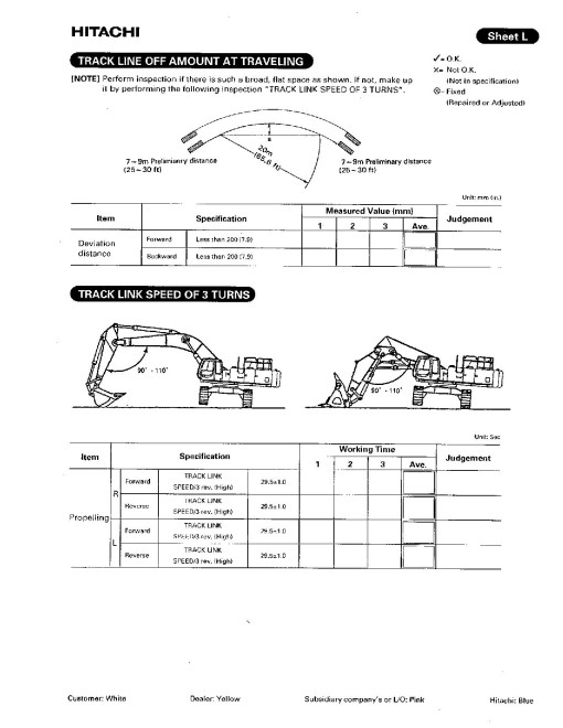 Hitachi EX750-5 and EX800H-5 Crawler Excavator set of Service Manuals