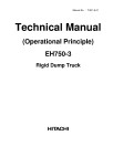 Hitachi EH750-3 Rigid Dump Truck set of Service Manuals