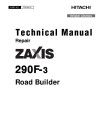 Hitachi Zaxis 290F-3 Road Builders Repair Manual (TM10410)