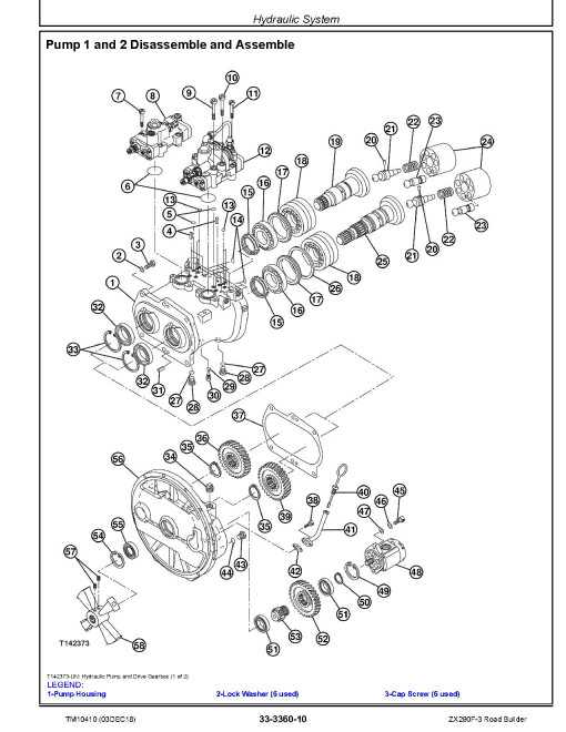 Hitachi Zaxis 290F-3 Road Builders Repair Manual (TM10410) Hitachi Zaxis 290F-3 Road Builders Repair Manual (TM10410)