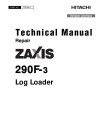 Hitachi Zaxis 290F-3 Log Loaders Repair Manual (TM10411)