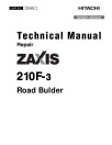 Hitachi Zaxis 210F-3 Road Builders Repair Manual (TM10424)