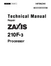 Hitachi Zaxis 210F-3 Processors Repair Manual (TM10427)