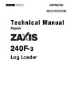 Hitachi Zaxis 240F-3 Log Loaders Repair Manual (TM10429)