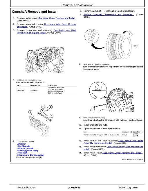 Hitachi Zaxis 240F-3 Log Loaders Repair Manual (TM10429) Hitachi Zaxis 240F-3 Log Loaders Repair Manual (TM10429)