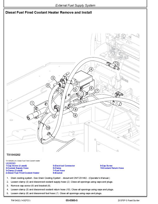 Hitachi Zaxis 370F-3 Road Builders Repair Manual (TM10432)