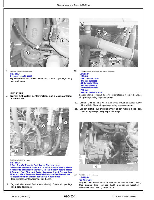 Hitachi Zaxis 670LC-5B Crawler Excavators (SN. from 0030001) Repair Manual (TM12217) Hitachi Zaxis 670LC-5B Crawler Excavators (SN. from 0030001) Repair Manual (TM12217)