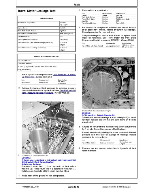 Hitachi Zaxis 210-5N and 210LC-5N Crawler Excavators Operation and Test Manual (TM12354) Hitachi Zaxis 210-5N and 210LC-5N Crawler Excavators Operation and Test Manual (TM12354)