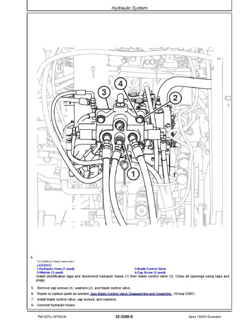 Hitachi Zaxis 130-5N (PIN: 1FFDAB70_ _E130001-) Crawler Excavators Repair Manual (TM12375) Hitachi Zaxis 130-5N (PIN: 1FFDAB70_ _E130001-) Crawler Excavators Repair Manual (TM12375)