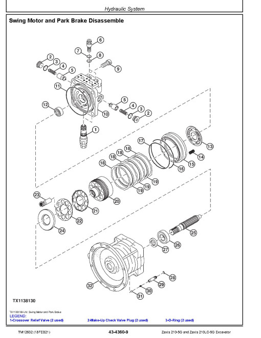 Hitachi 210-5G and 210LC-5G Crawler Excavators (SN. from C330001) Repair Manual (TM12632) Hitachi 210-5G and 210LC-5G Crawler Excavators (SN. from C330001) Repair Manual (TM12632)
