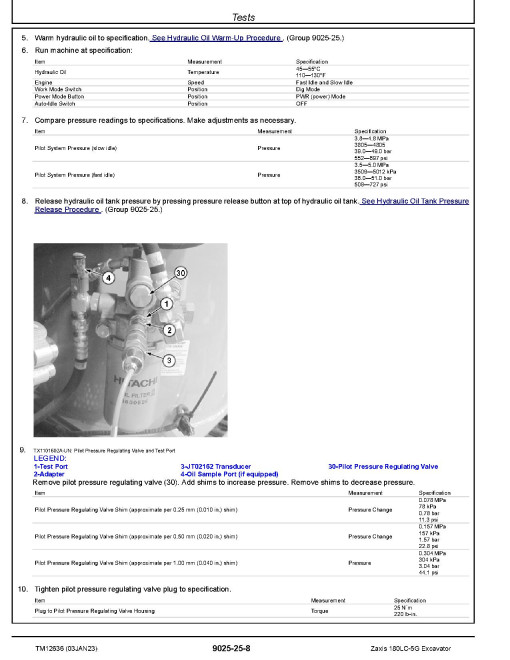 Hitachi Zaxis 180LC-5G (SN. from C530073) Crawler Excavators Operation and Test Manual (TM12636) Hitachi Zaxis 180LC-5G (SN. from C530073) Crawler Excavators Operation and Test Manual (TM12636)