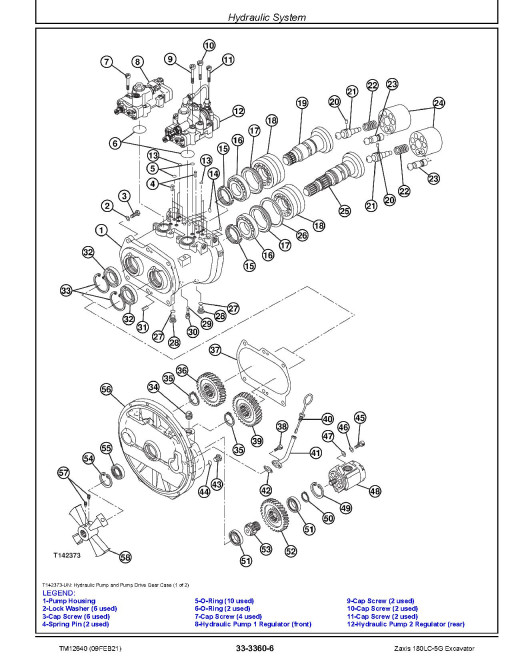 Hitachi Zaxis 180LC-5G (SN. from C530073) Crawler Excavators Repair Manual (TM12640) Hitachi Zaxis 180LC-5G (SN. from C530073) Crawler Excavators Repair Manual (TM12640)