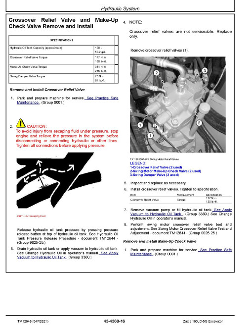 Hitachi Zaxis 160LC-5G (SN. from C230173) Crawler Excavators Repair Manual (TM12648) Hitachi Zaxis 160LC-5G (SN. from C230173) Crawler Excavators Repair Manual (TM12648)