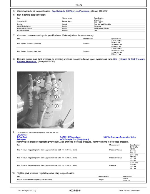 Hitachi Zaxis 130-5G (SN. from C130001) Crawler Excavators Operation and Test Manual (TM12652) Hitachi Zaxis 130-5G (SN. from C130001) Crawler Excavators Operation and Test Manual (TM12652)