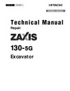 Hitachi Zaxis 130-5G (SN. from C130001) Crawler Excavators Repair Manual (TM12656)