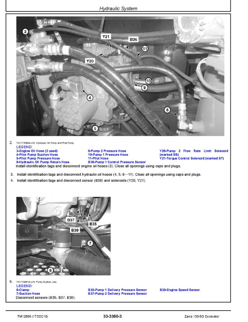 Hitachi Zaxis 130-5G (SN. from C130001) Crawler Excavators Repair Manual (TM12656) Hitachi Zaxis 130-5G (SN. from C130001) Crawler Excavators Repair Manual (TM12656)