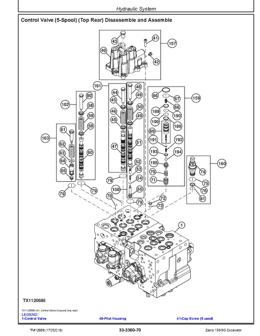 Hitachi Zaxis 130-5G (SN. from C130001) Crawler Excavators Repair Manual (TM12656) Hitachi Zaxis 130-5G (SN. from C130001) Crawler Excavators Repair Manual (TM12656)