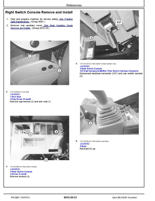 Hitachi Zaxis 85USB-5N (SN. from 60_ _0017001) Compact Excavators Operation and Test Manual (TM12897) Hitachi Zaxis 85USB-5N (SN. from 60_ _0017001) Compact Excavators Operation and Test Manual (TM12897)