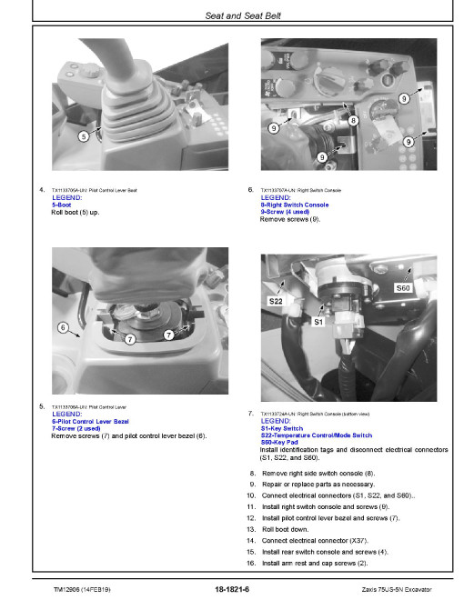 Hitachi Zaxis 75US-5N (SN. from 60_ _0015001) Compact Excavators Repair Manual (TM12906) Hitachi Zaxis 75US-5N (SN. from 60_ _0015001) Compact Excavators Repair Manual (TM12906)