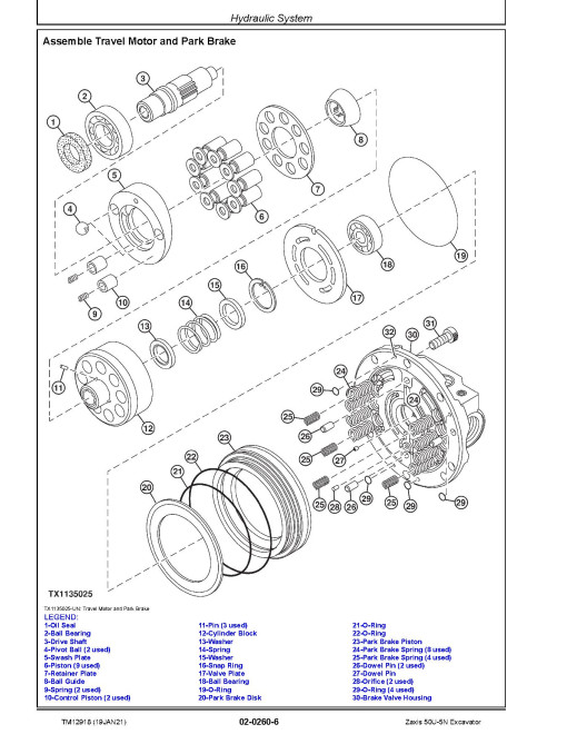 Hitachi Zaxis 50U-5N (PIN: HCMAED60_ _0280003-) Compact Excavators Repair Manual (TM12918) Hitachi Zaxis 50U-5N (PIN: HCMAED60_ _0280003-) Compact Excavators Repair Manual (TM12918)