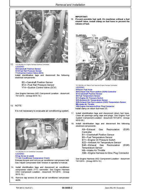Hitachi Zaxis 50U-5N (PIN: HCMAED60_ _0280003-) Compact Excavators Repair Manual (TM12918) Hitachi Zaxis 50U-5N (PIN: HCMAED60_ _0280003-) Compact Excavators Repair Manual (TM12918)