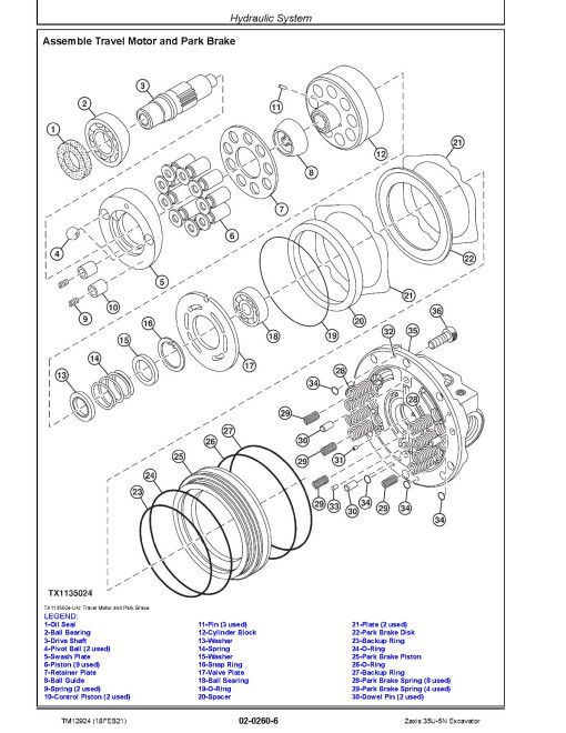 Hitachi Zaxis 35U-5N (PIN: HCMADG60_ _0270003-) Compact Excavators Repair Manual (TM12924) Hitachi Zaxis 35U-5N (PIN: HCMADG60_ _0270003-) Compact Excavators Repair Manual (TM12924)