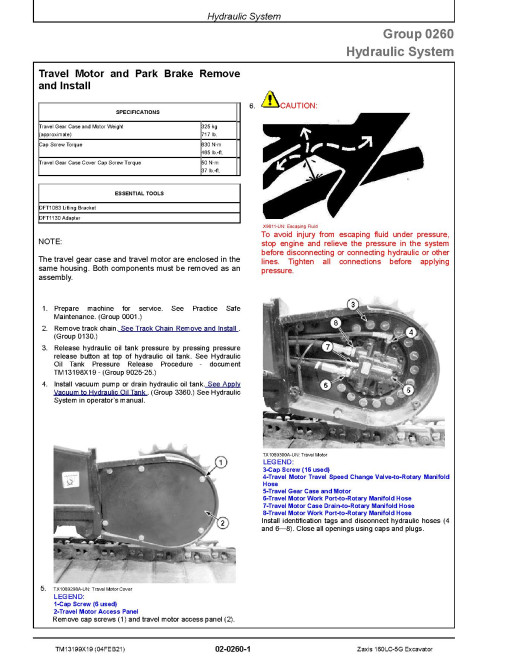 Hitachi Zaxis 160LC-5G (PIN from 1F9DBGG0_ _C230001) Crawler Excavators Repair Manual (TM13199X19) Hitachi Zaxis 160LC-5G (PIN from 1F9DBGG0_ _C230001) Crawler Excavators Repair Manual (TM13199X19)