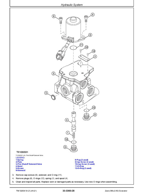 Hitachi Zaxis 350LC-5G (PIN from 1F9DDEG1_ _C930001) Crawler Excavators Repair Manual (TM13203X19) Hitachi Zaxis 350LC-5G (PIN from 1F9DDEG1_ _C930001) Crawler Excavators Repair Manual (TM13203X19)