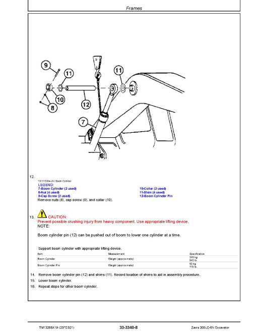 Hitachi Zaxis 300LC-6N (PIN from 1FFDDP70_ _F840001) Crawler Excavators Repair Manual (TM13266X19) Hitachi Zaxis 300LC-6N (PIN from 1FFDDP70_ _F840001) Crawler Excavators Repair Manual (TM13266X19)