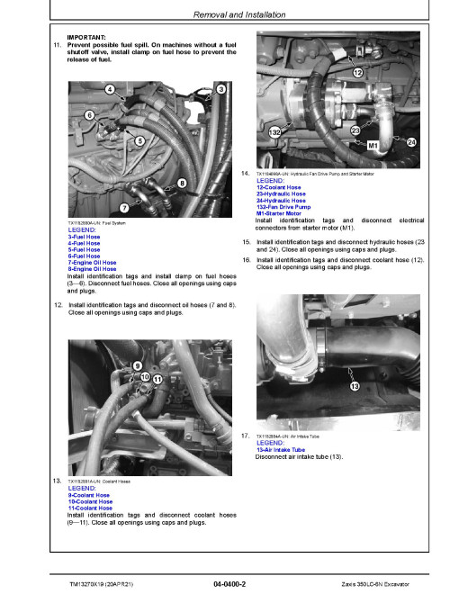 Hitachi Zaxis 350LC-6N (PIN from 1FFDDR70_ _F940001) Crawler Excavators Repair Manual (TM13270X19) Hitachi Zaxis 350LC-6N (PIN from 1FFDDR70_ _F940001) Crawler Excavators Repair Manual (TM13270X19)