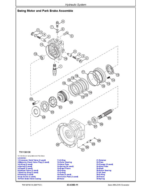 Hitachi Zaxis 350LC-6N (PIN from 1FFDDR70_ _F940001) Crawler Excavators Repair Manual (TM13270X19) Hitachi Zaxis 350LC-6N (PIN from 1FFDDR70_ _F940001) Crawler Excavators Repair Manual (TM13270X19)