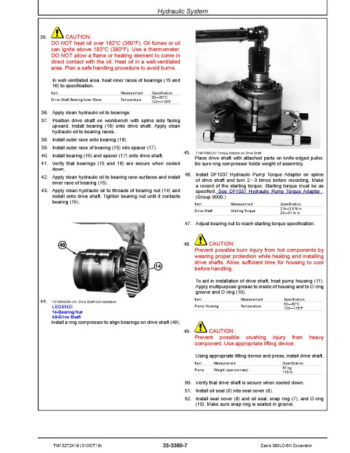 Hitachi Zaxis 380LC-6N (PIN from 1FFDDR71_ _F640001) Crawler Excavators Repair Manual (TM13272X19) Hitachi Zaxis 380LC-6N (PIN from 1FFDDR71_ _F640001) Crawler Excavators Repair Manual (TM13272X19)
