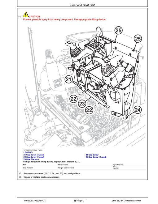 Hitachi Zaxis 26U-5N (PIN: HCMACB60_ _0260005-) Compact Excavators Repair Manual (TM13328X19) Hitachi Zaxis 26U-5N (PIN: HCMACB60_ _0260005-) Compact Excavators Repair Manual (TM13328X19)