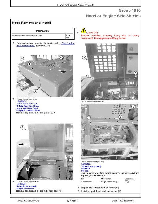 Hitachi Zaxis 470LC-6 (PIN from HCMJAG60_ _0060001) Crawler Excavators Operation and Test Manual (TM13335X19) Hitachi Zaxis 470LC-6 (PIN from HCMJAG60_ _0060001) Crawler Excavators Operation and Test Manual (TM13335X19)