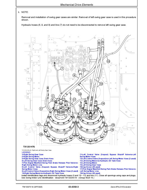 Hitachi Zaxis 870LC-6 (PIN from HCMJBL60_ _0060001) Crawler Excavators Repair Manual (TM13337X19) Hitachi Zaxis 870LC-6 (PIN from HCMJBL60_ _0060001) Crawler Excavators Repair Manual (TM13337X19)