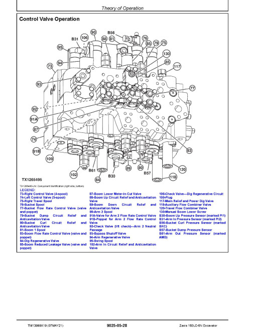 Hitachi Zaxis 160LC-6N (PIN from 1FFDBP70_ _F240001) Crawler Excavators Operation and Test Manual (TM13999X19)